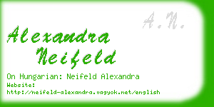 alexandra neifeld business card